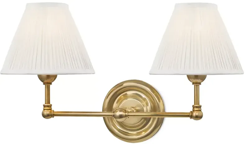 Hudson Valley Lighting Classic No.1 by Mark D. Sikes, Two-Light Wall Sconce