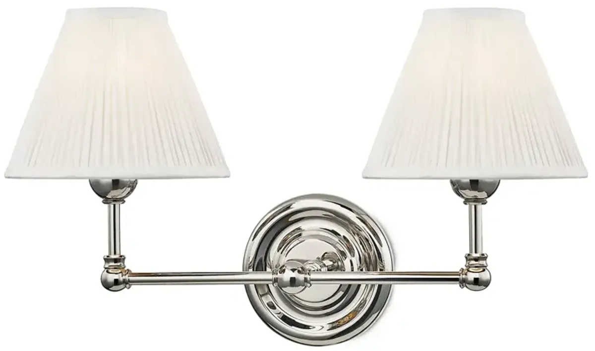 Hudson Valley Lighting Classic No.1 by Mark D. Sikes, Two-Light Wall Sconce