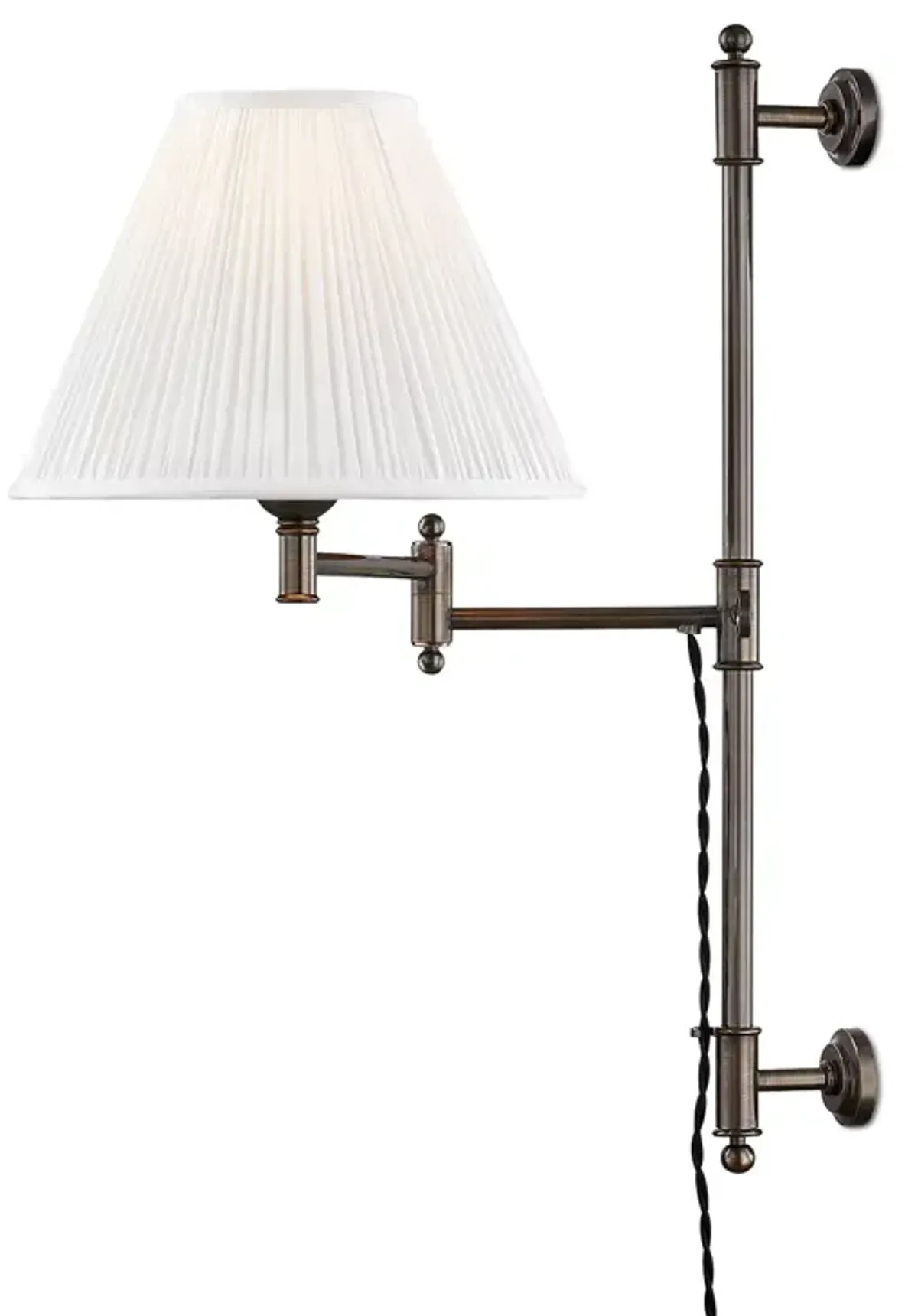 Hudson Valley Lighting Classic No.1 by Mark D. Sikes 1 Light Adjustable Swing-Arm Wall Sconce