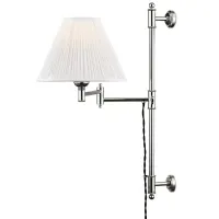 Hudson Valley Lighting Classic No.1 by Mark D. Sikes 1 Light Adjustable Swing-Arm Wall Sconce