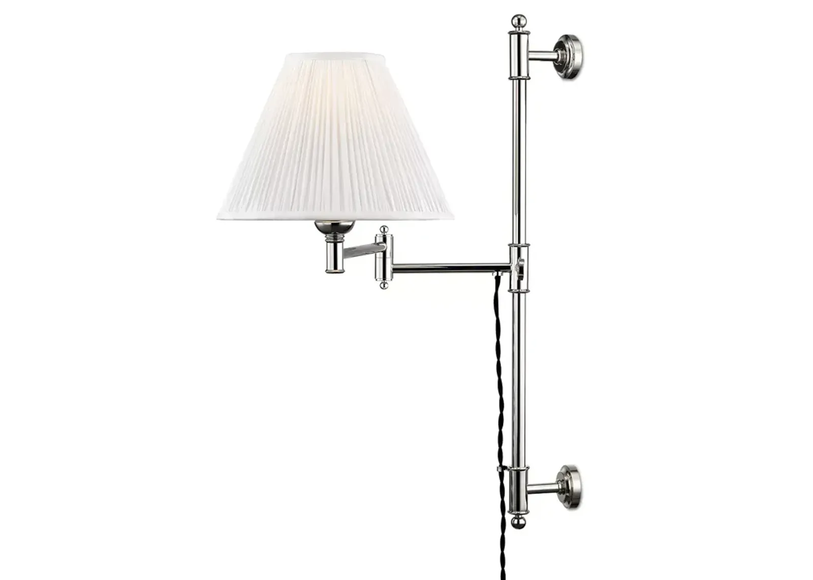 Hudson Valley Lighting Classic No.1 by Mark D. Sikes 1 Light Adjustable Swing-Arm Wall Sconce