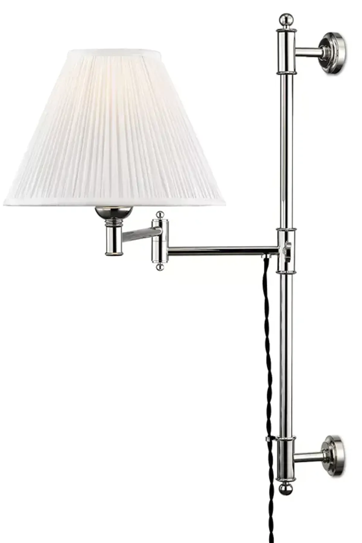 Hudson Valley Lighting Classic No.1 by Mark D. Sikes 1 Light Adjustable Swing-Arm Wall Sconce