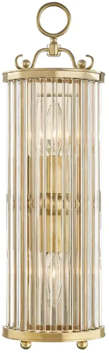 Hudson Valley Lighting Glass No.2 by Mark D. Sikes, Two-Light Wall Sconce