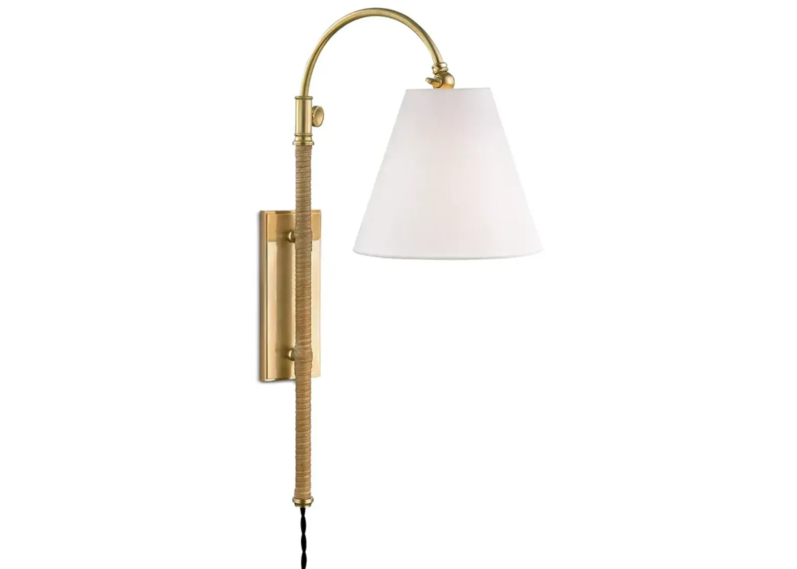 Hudson Valley Lighting Curves No.1 by Mark D. Sikes 1 Light Adjustable Wall Sconce