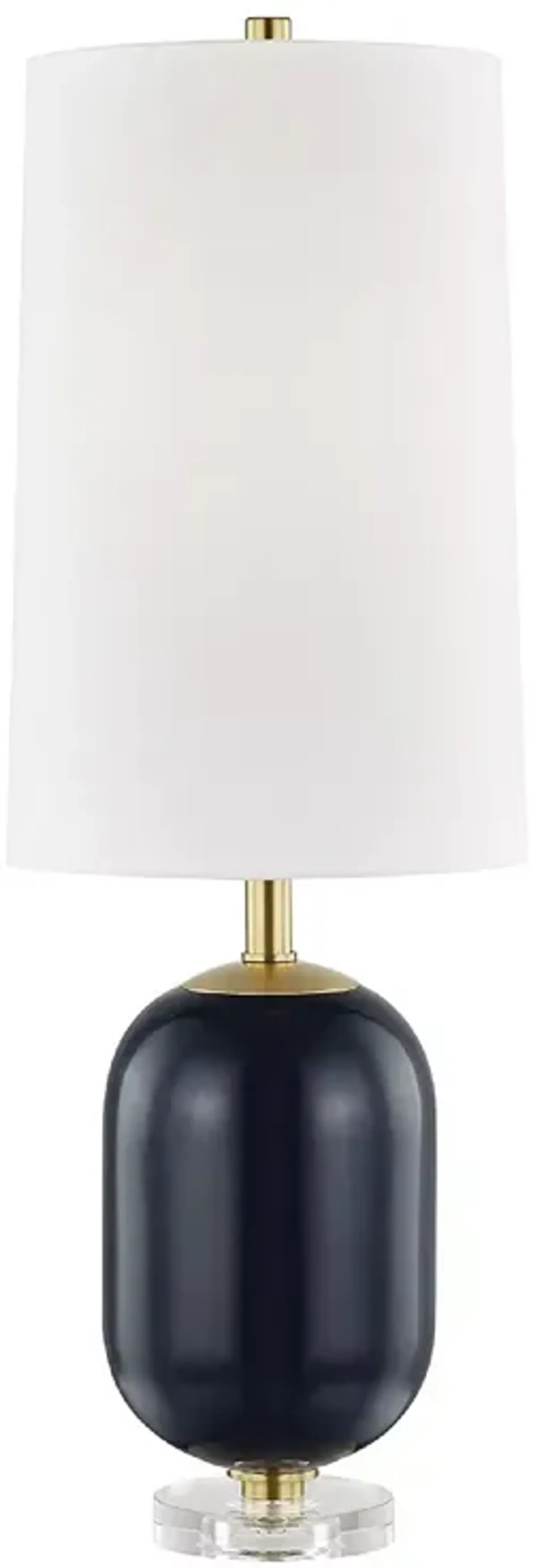 Hudson Valley Lighting Mill Neck Table Lamp with Clear Crystal Base 