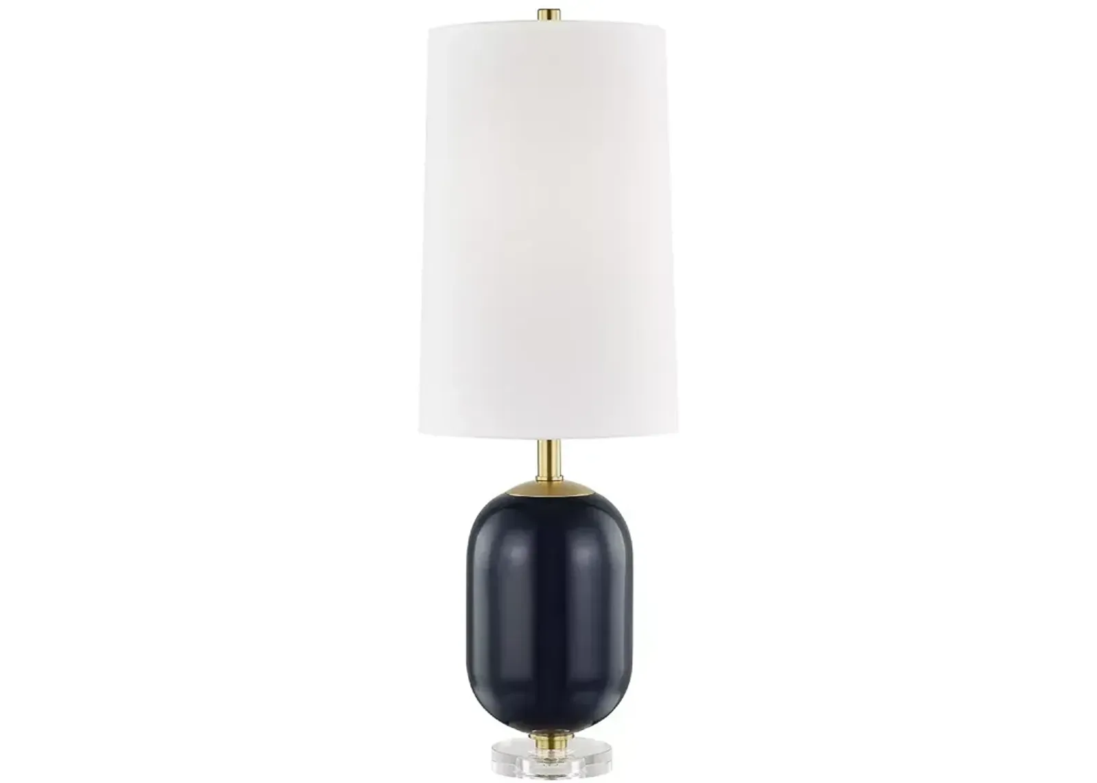 Hudson Valley Lighting Mill Neck Table Lamp with Clear Crystal Base 