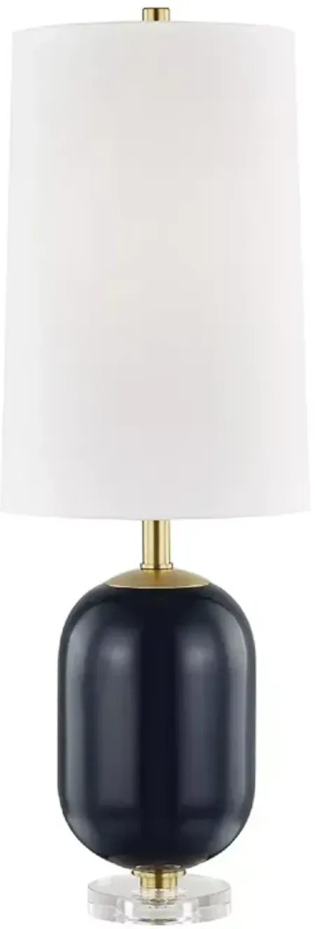 Hudson Valley Lighting Mill Neck Table Lamp with Clear Crystal Base 