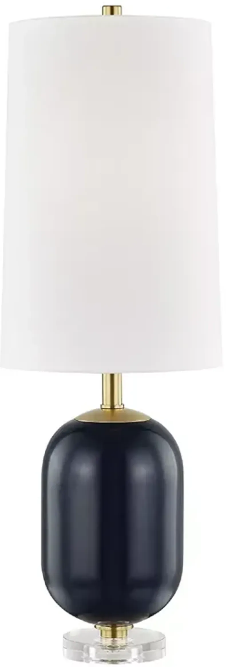 Hudson Valley Lighting Mill Neck Table Lamp with Clear Crystal Base 