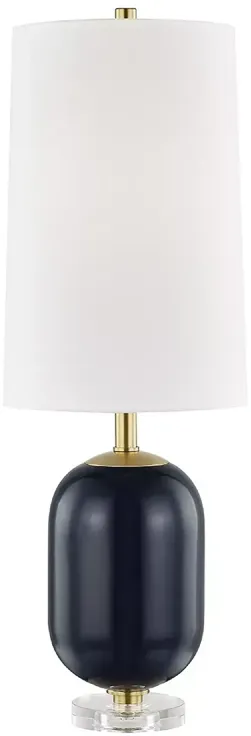 Hudson Valley Lighting Mill Neck Table Lamp with Clear Crystal Base 