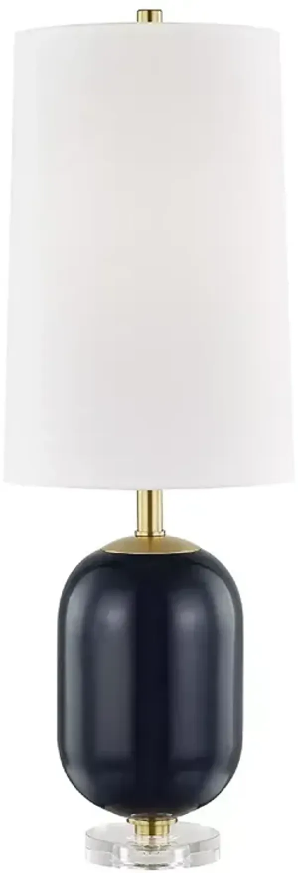 Hudson Valley Lighting Mill Neck Table Lamp with Clear Crystal Base 