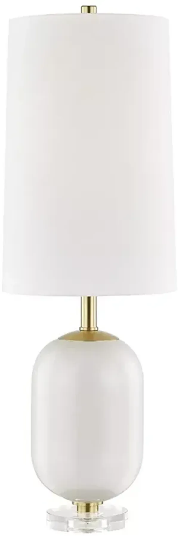 Hudson Valley Lighting Mill Neck Table Lamp with Clear Crystal Base 