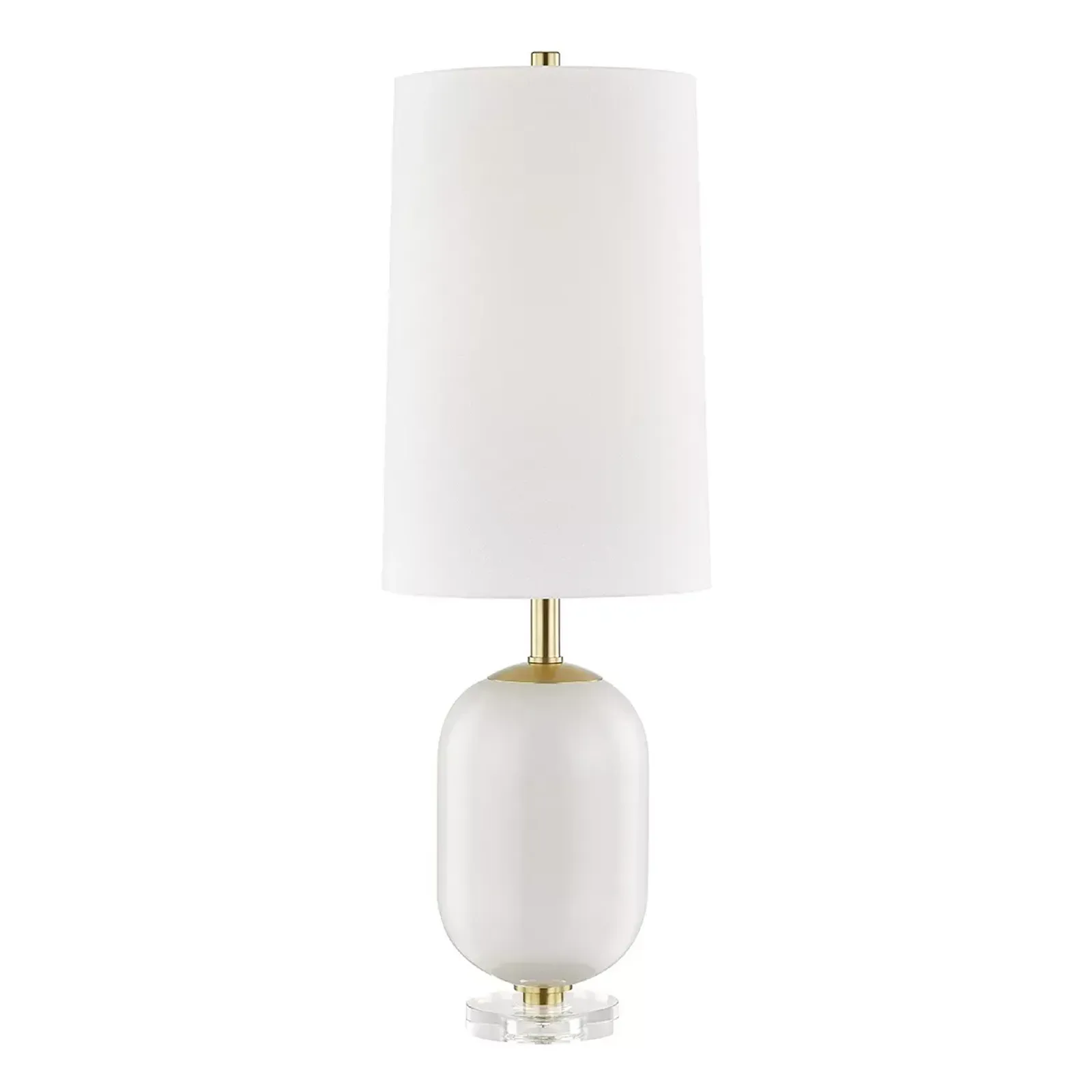 Hudson Valley Lighting Mill Neck Table Lamp with Clear Crystal Base 