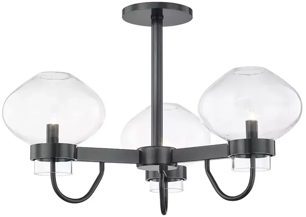 Mitzi Korey 3 Light Semi Flush Mount