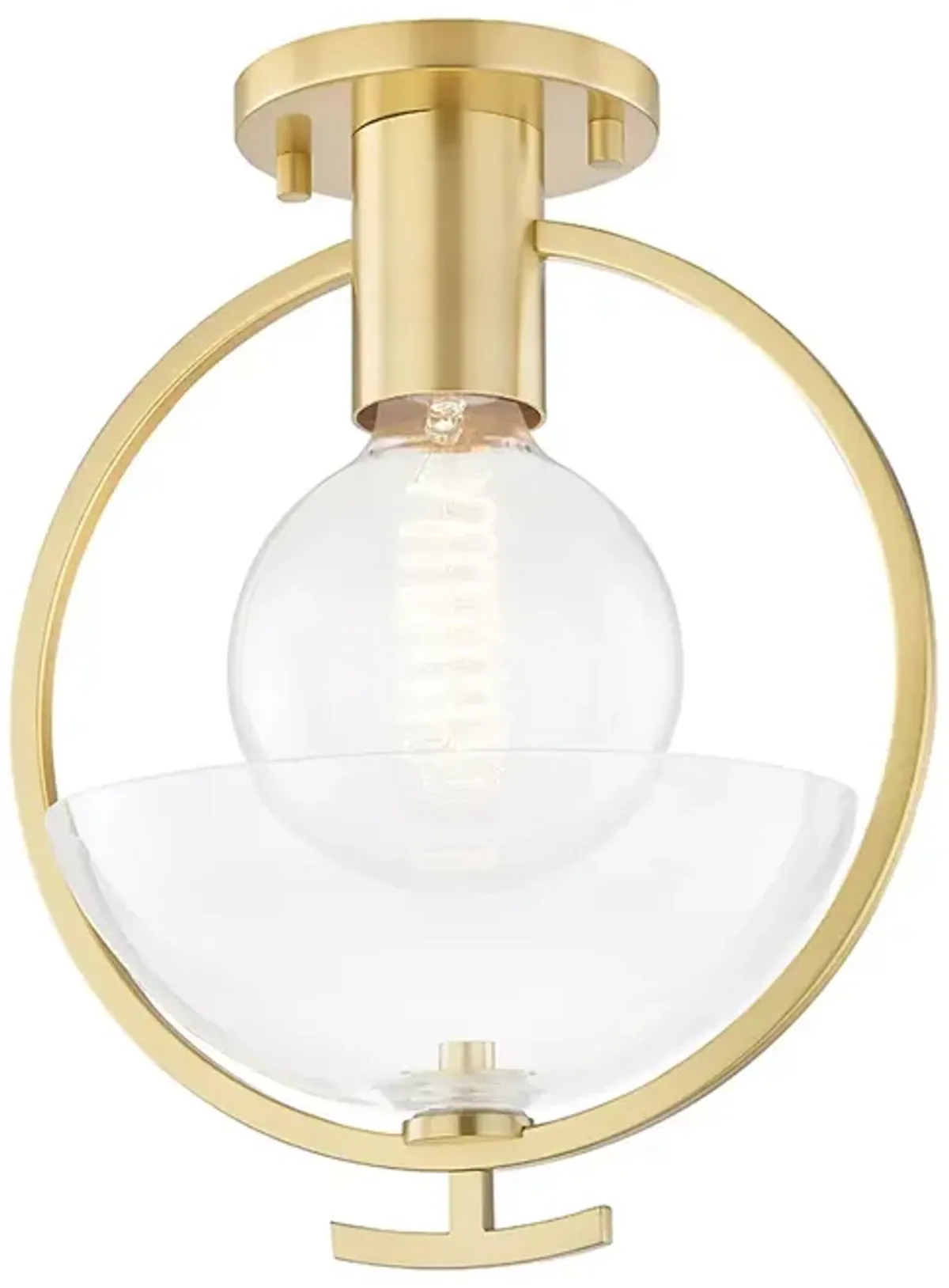 Mitzi Ringo 1 Light Semi Flush Mount