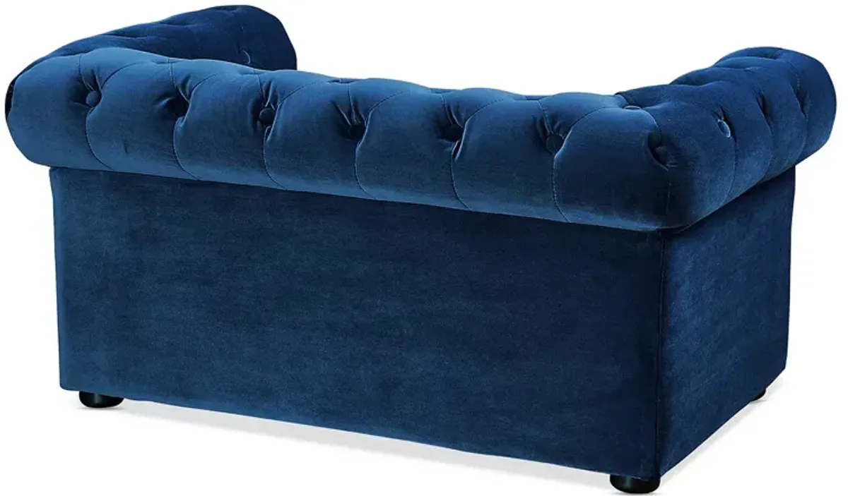 TOV Furniture Husky Navy Chesterfield Pet Bed