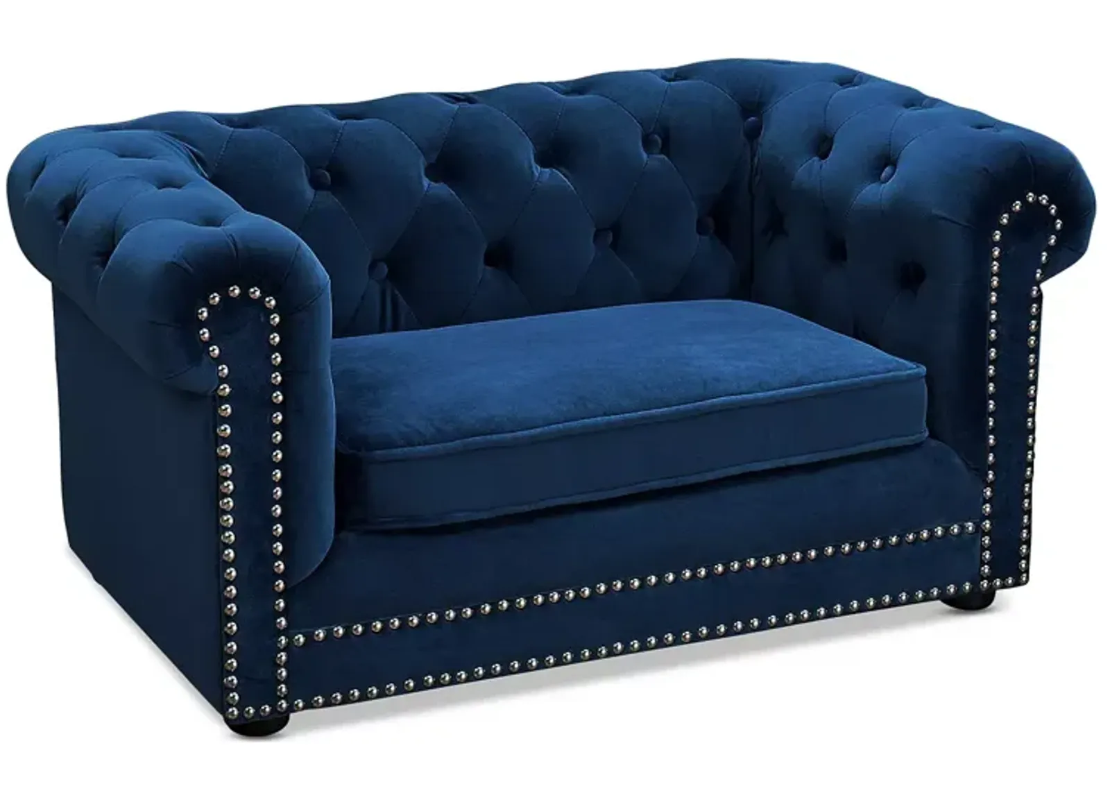 TOV Furniture Husky Navy Chesterfield Pet Bed