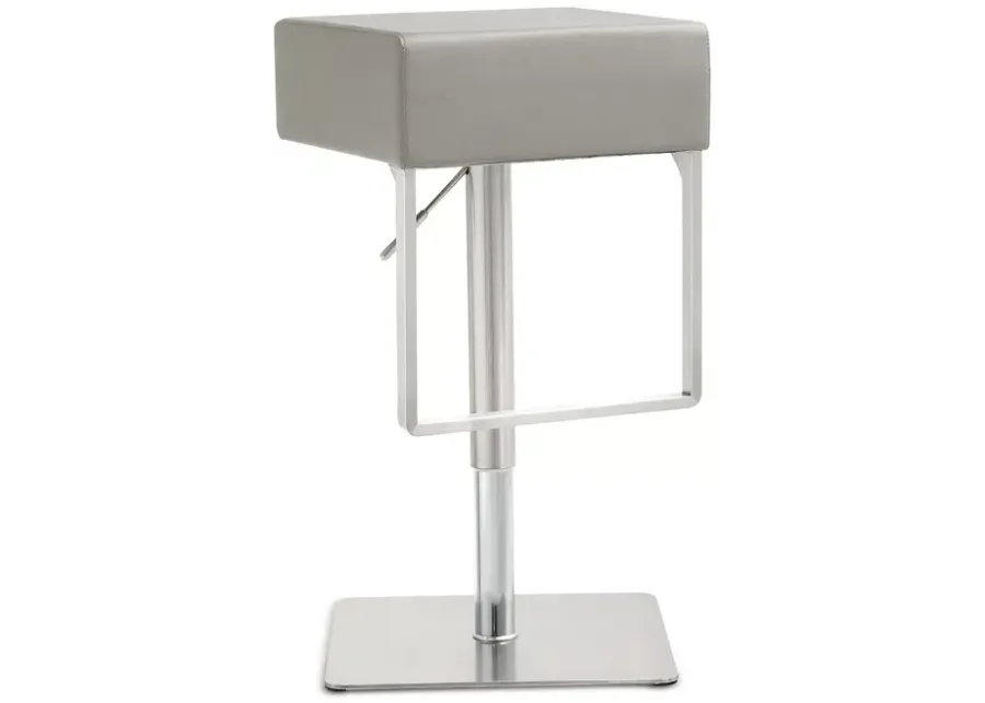 TOV Furniture Seville Light Gray Adjustable Barstool