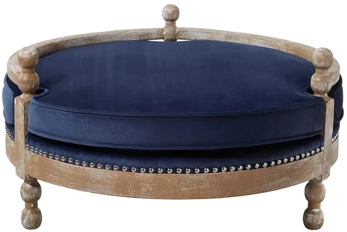 TOV Furniture Hound Navy Pet Bed