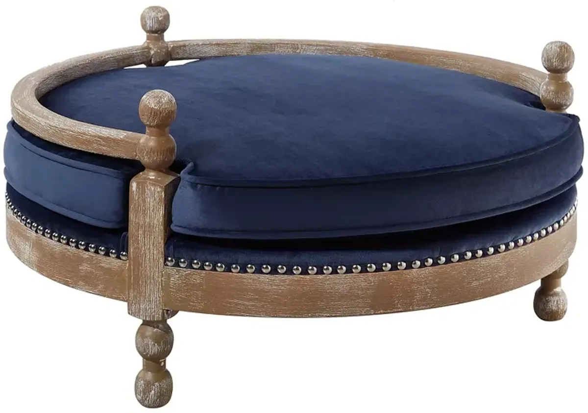 TOV Furniture Hound Navy Pet Bed