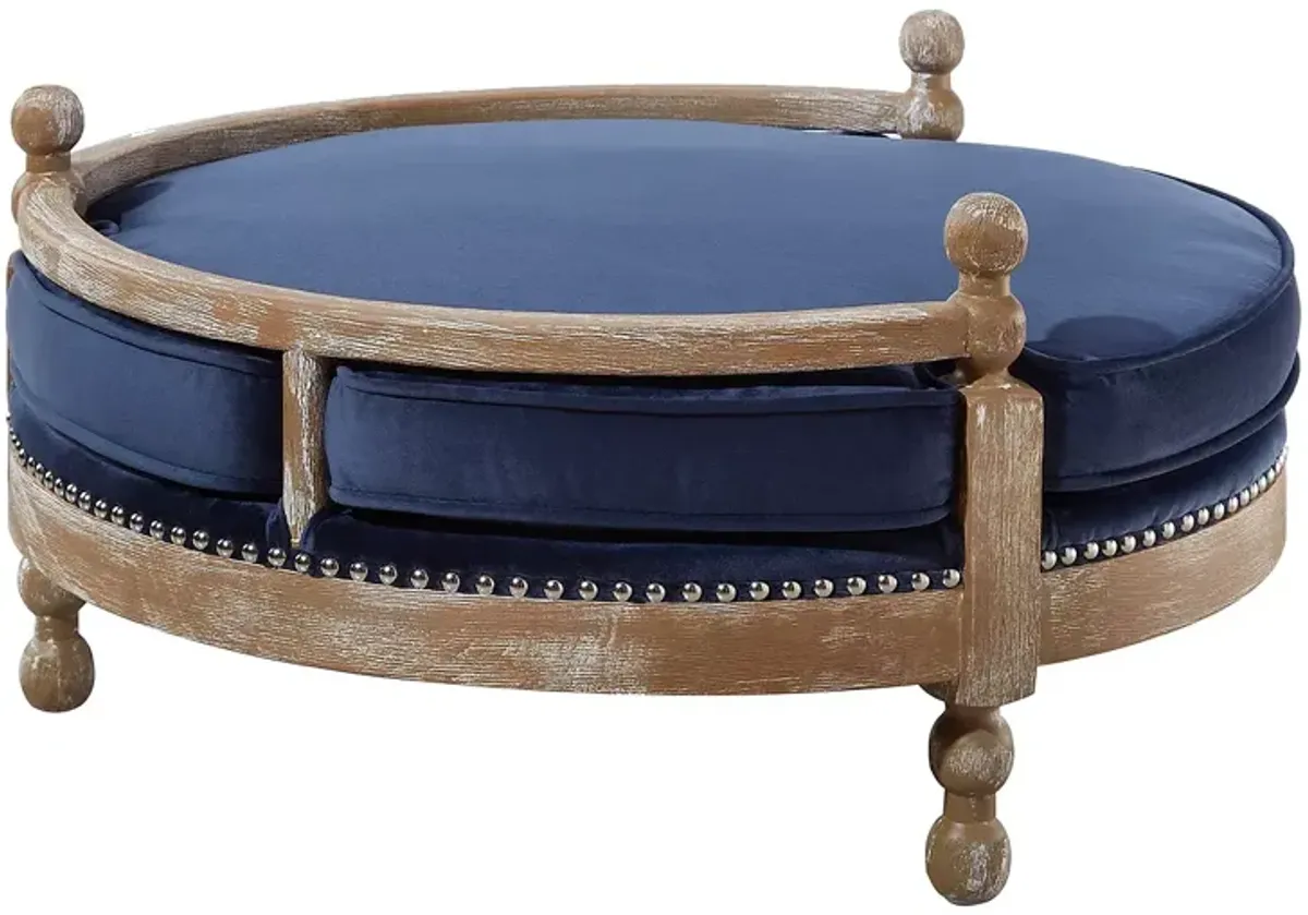 TOV Furniture Hound Navy Pet Bed