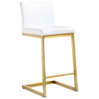 Parma Gold Steel Counter Stool (Set of 2)