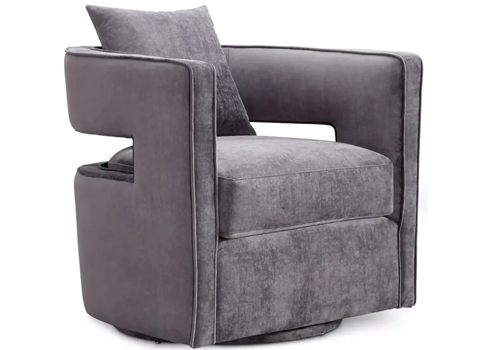 TOV Furniture Kennedy Velvet Swivel Chair