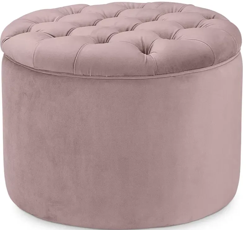 TOV Furniture Queen Velvet Storage Ottoman