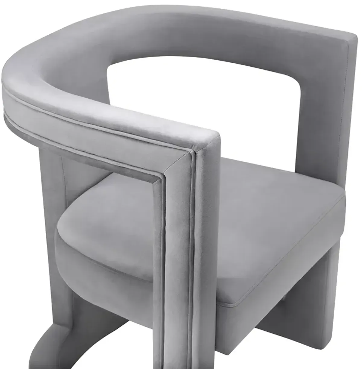 TOV Furniture Ada Gray Velvet Chair