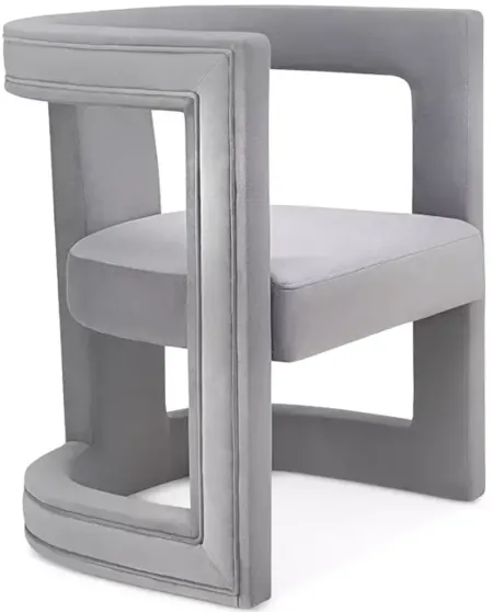TOV Furniture Ada Gray Velvet Chair