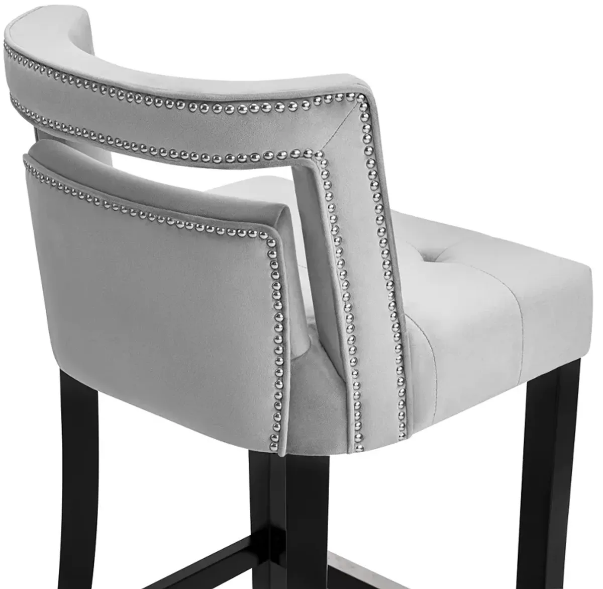 TOV Furniture Hart Velvet Counter Stool