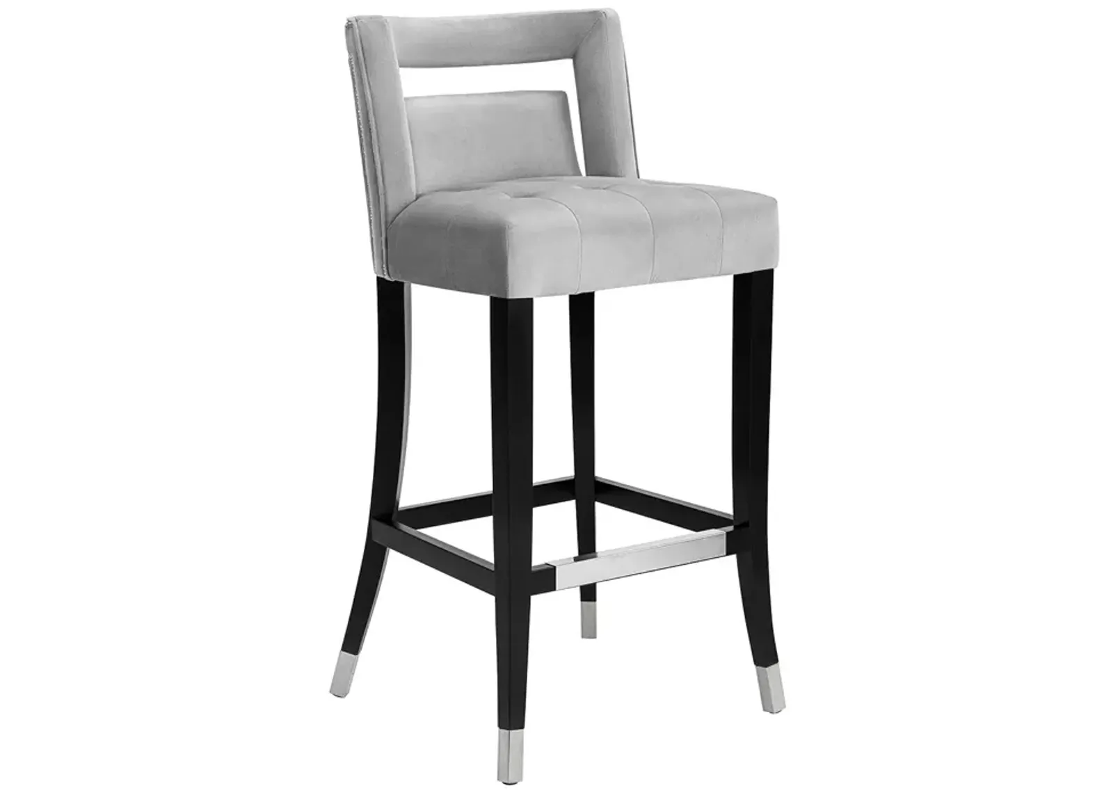 TOV Furniture Hart Velvet Counter Stool