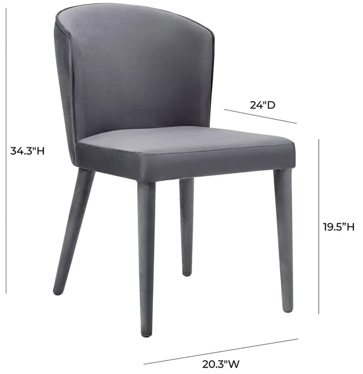 TOV Furniture Metropolitan Velvet Chair