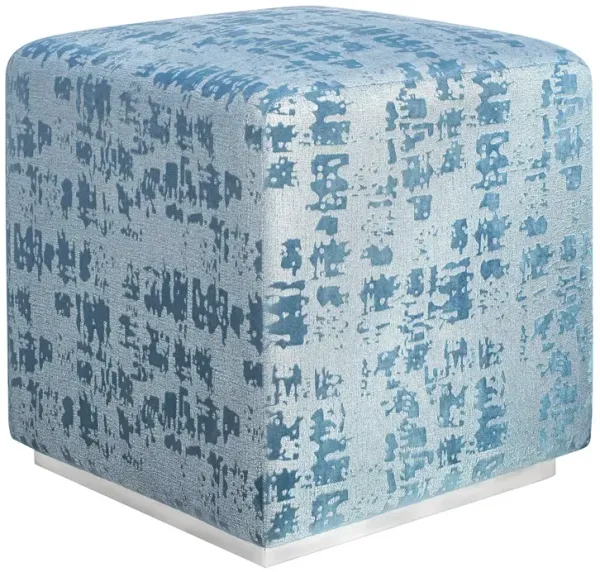 TOV Furniture Kent Slub Velvet Ottoman
