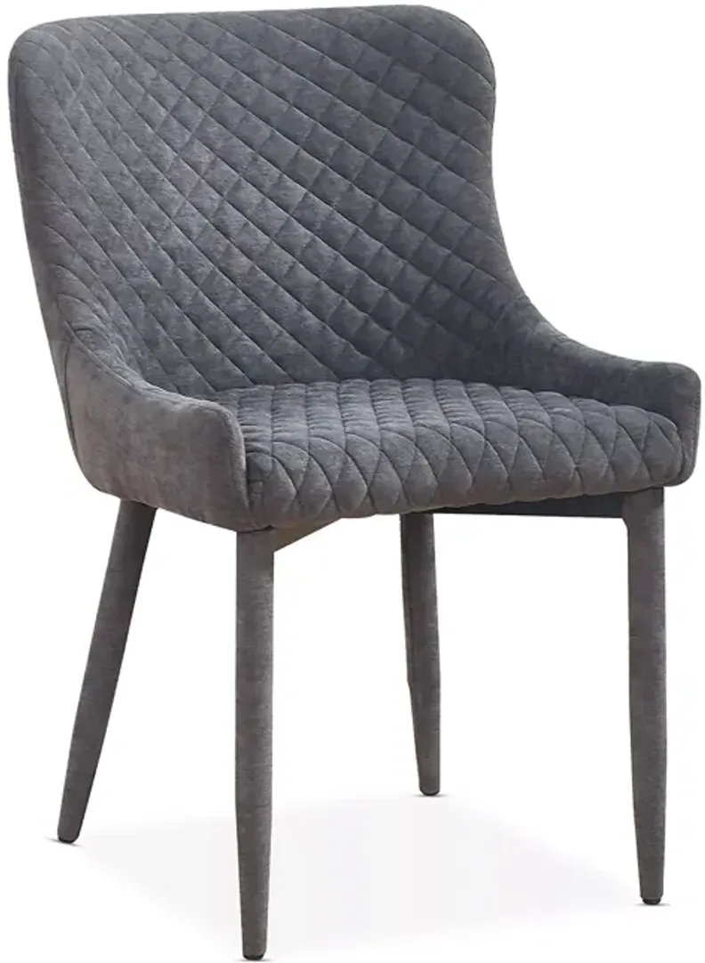 TOV Furniture Draco Gray Velvet Chair