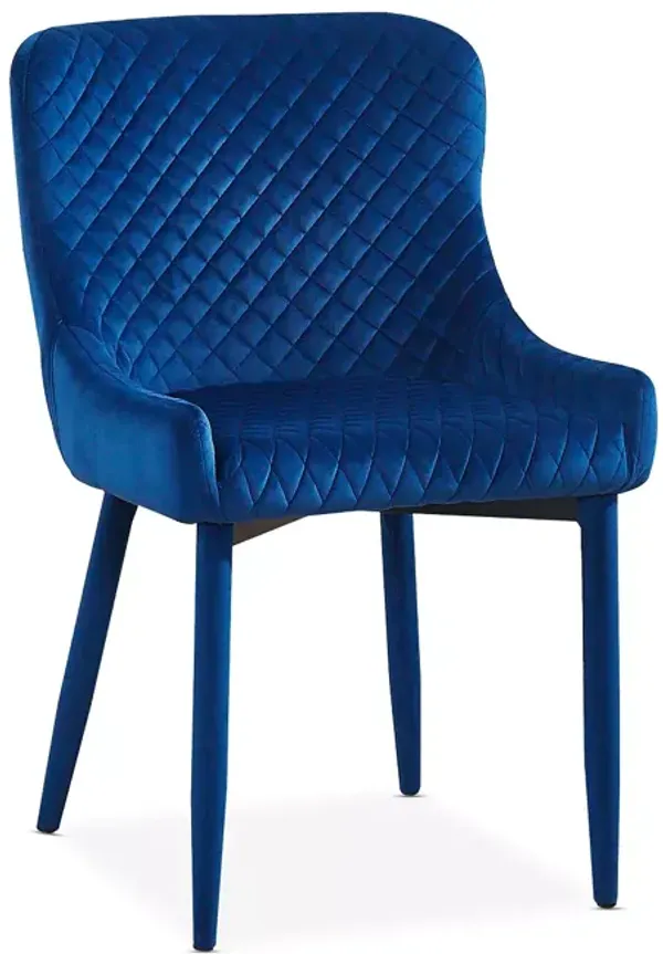 TOV Furniture Draco Navy Velvet Chair