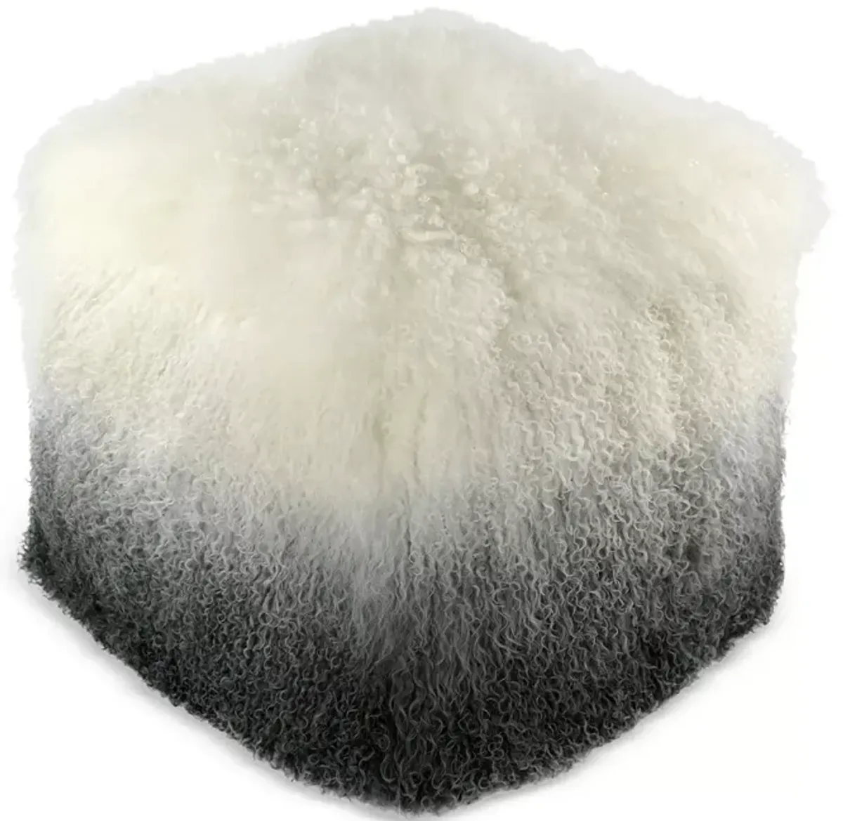 TOV Furniture OmbrÃ© Tibetan Sheepskin Pouf