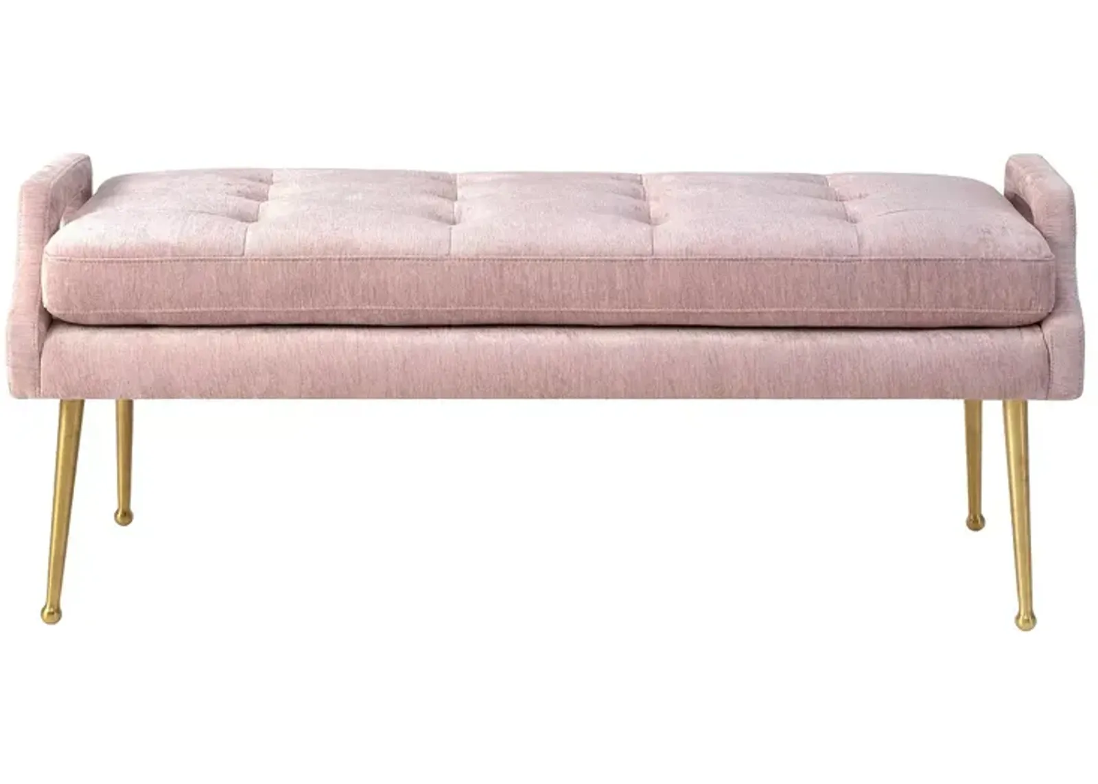 TOV Furniture Eileen Slub Velvet Bench