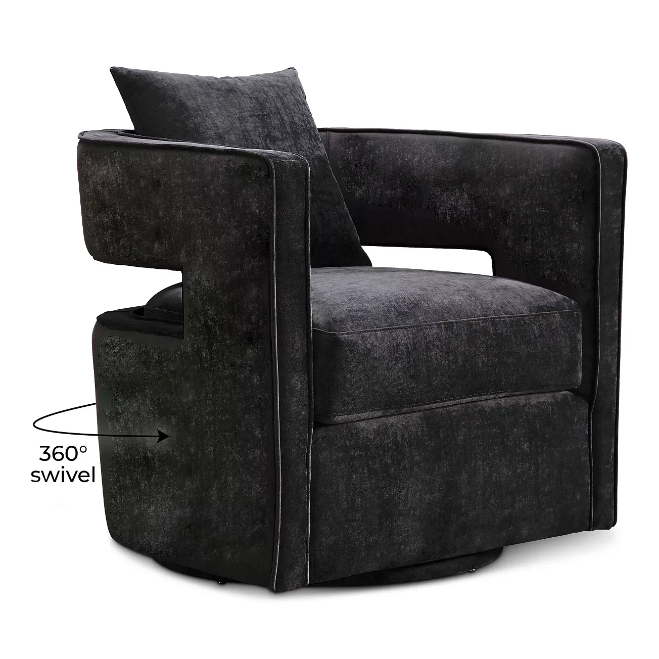 TOV Furniture Kennedy Velvet Swivel Chair