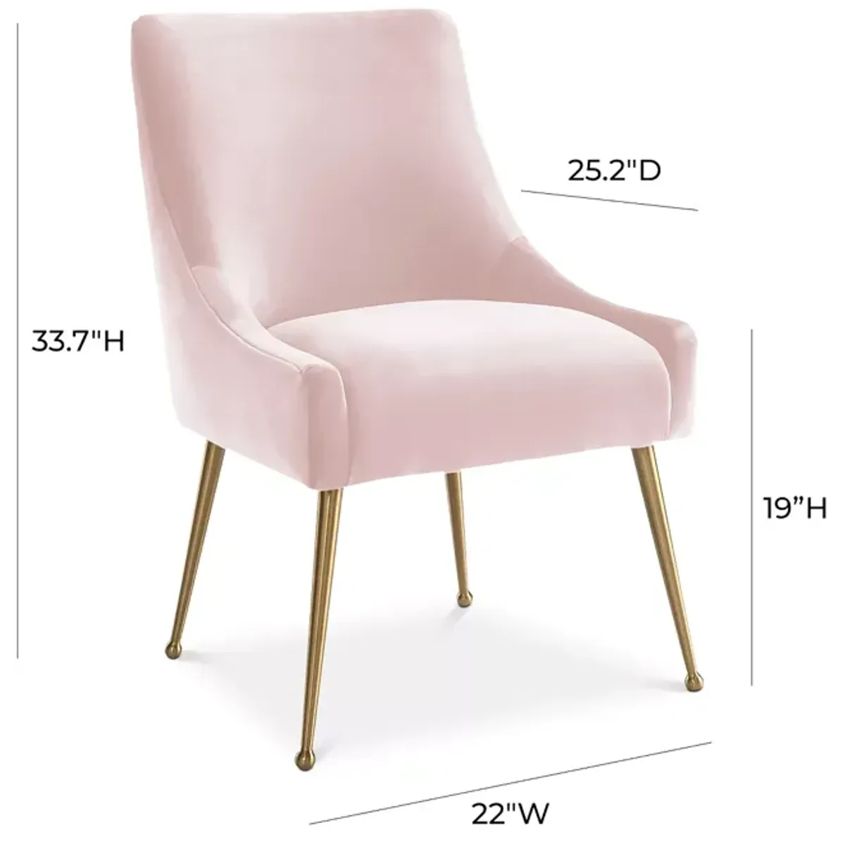 TOV Furniture Beatrix Velvet Side Chair