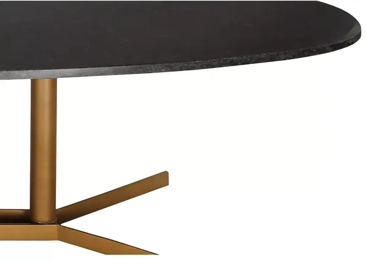 TOV Furniture Gemma Black Marble Coffee Table