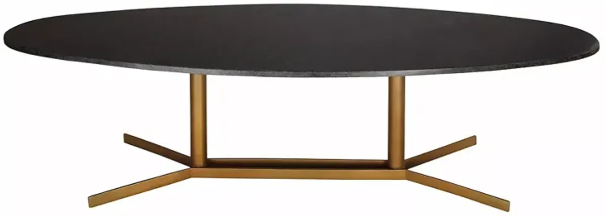 TOV Furniture Gemma Black Marble Coffee Table