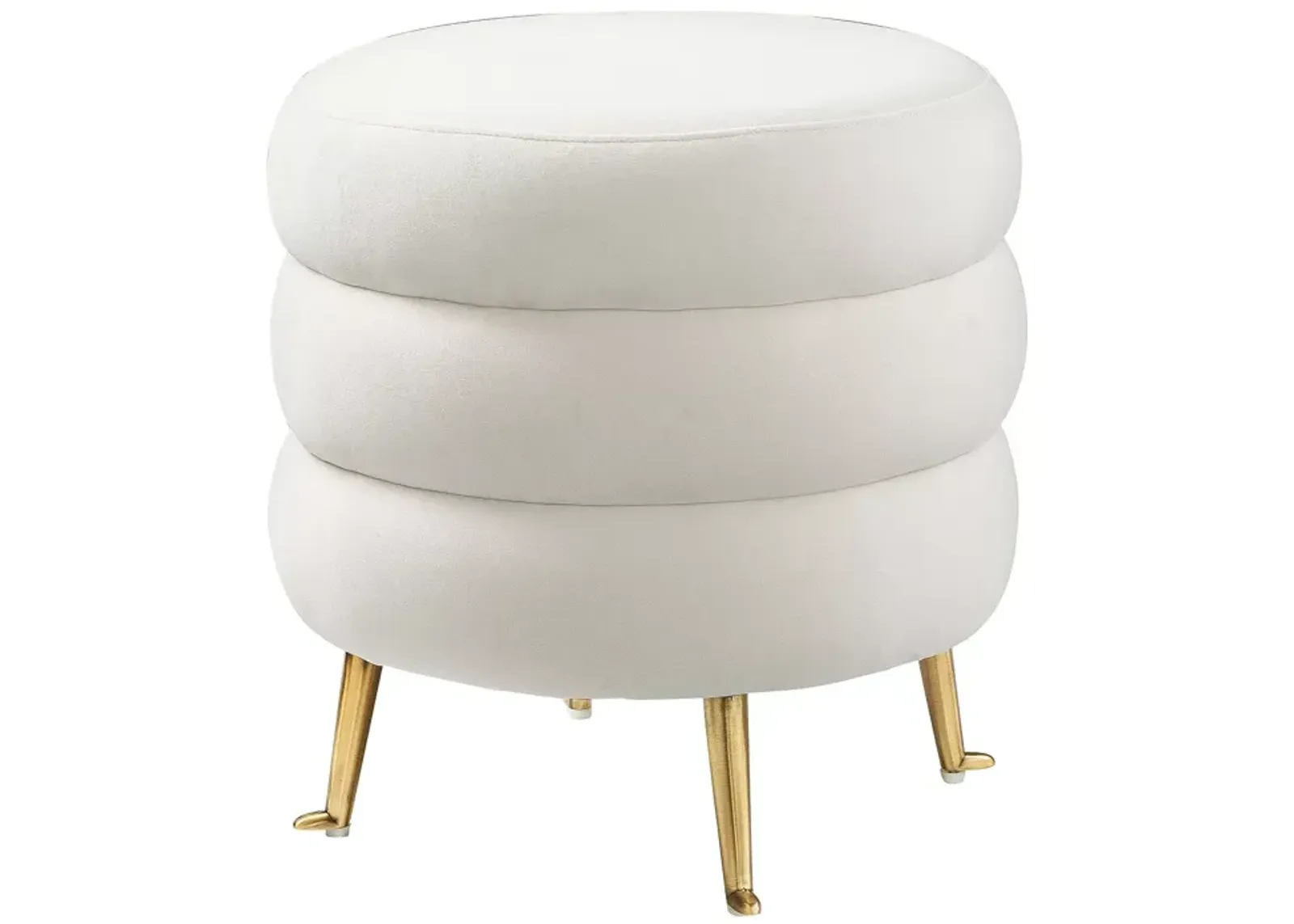 TOV Furniture Ladder Velvet Ottoman