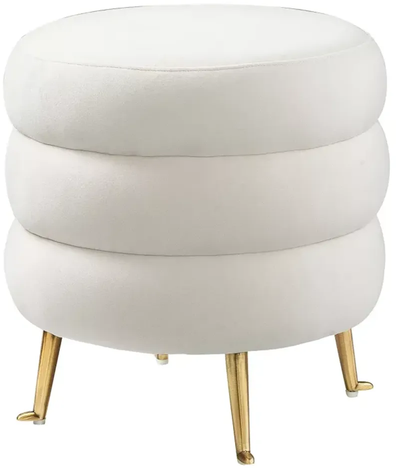 TOV Furniture Ladder Velvet Ottoman