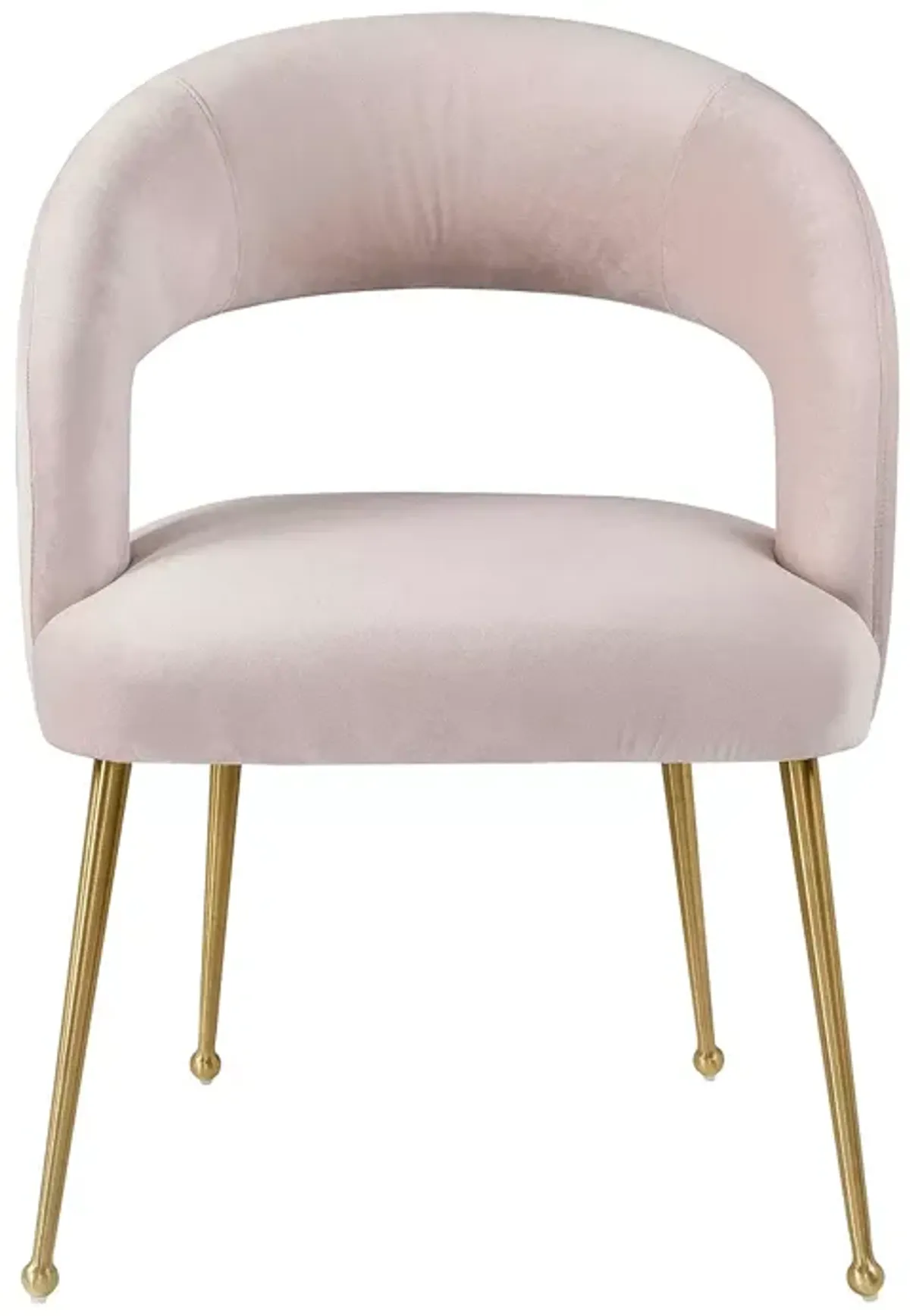 TOV Furniture Rocco Blush Velvet Dining Chair