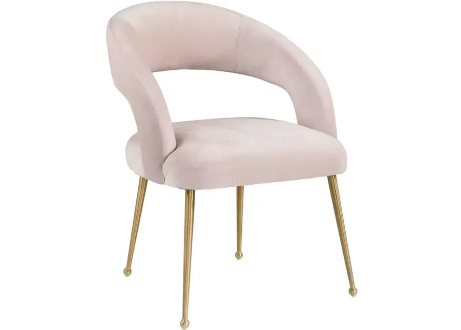 TOV Furniture Rocco Blush Velvet Dining Chair