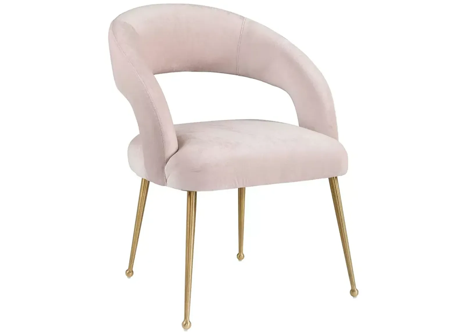 TOV Furniture Rocco Blush Velvet Dining Chair