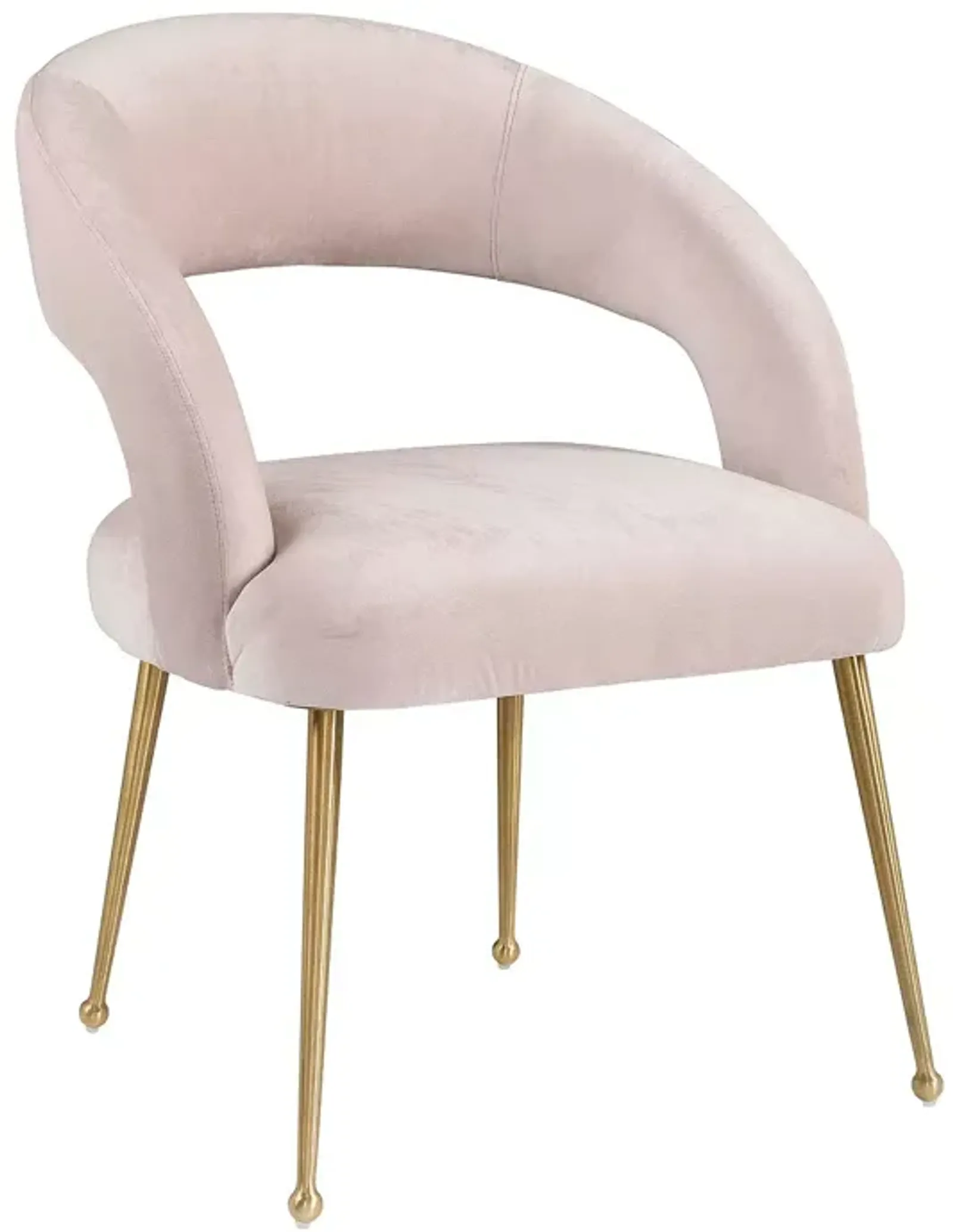 TOV Furniture Rocco Blush Velvet Dining Chair