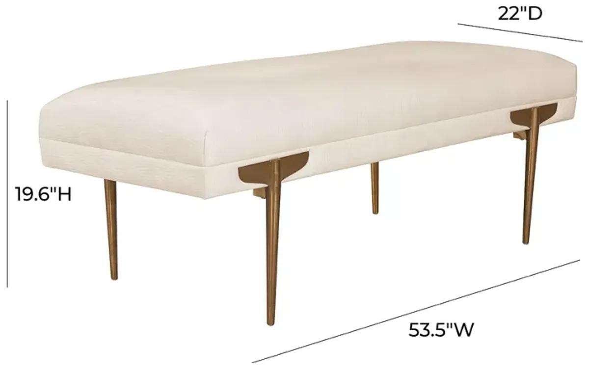 TOV Furniture Brno Velvet Bench