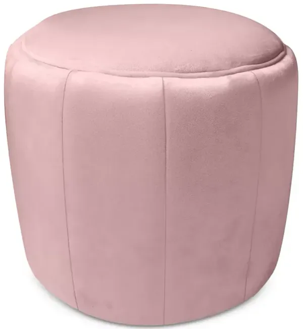 TOV Furniture Ives Blush Velvet Ottoman