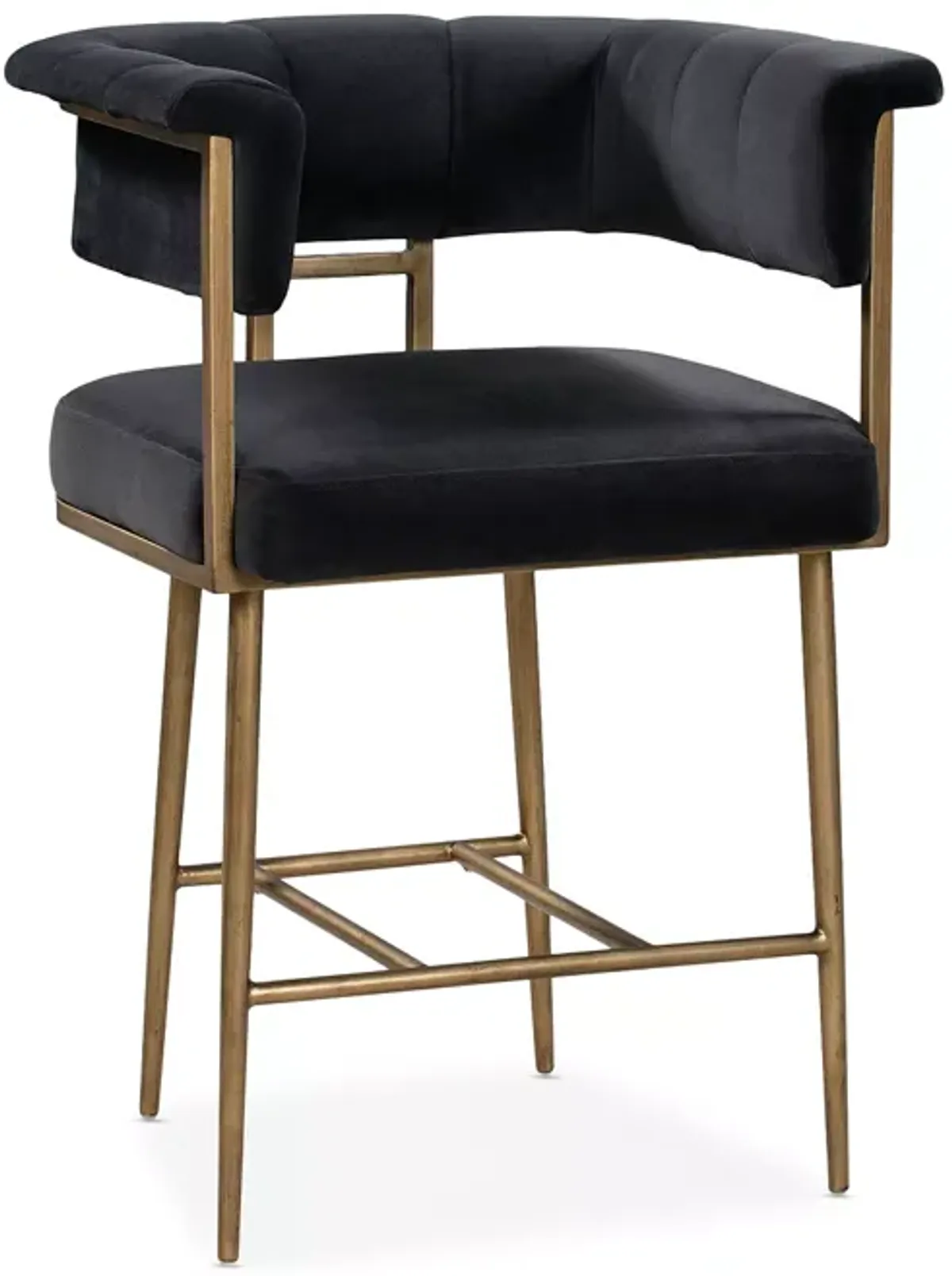 TOV Furniture Astrid Velvet Counter Stool